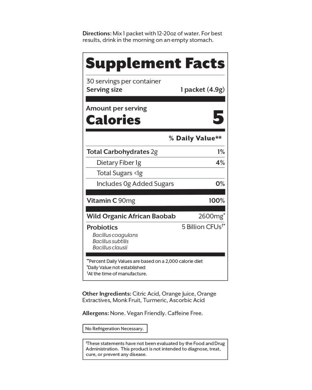 Debloat: Prebiotic + Probiotic Florida Orange