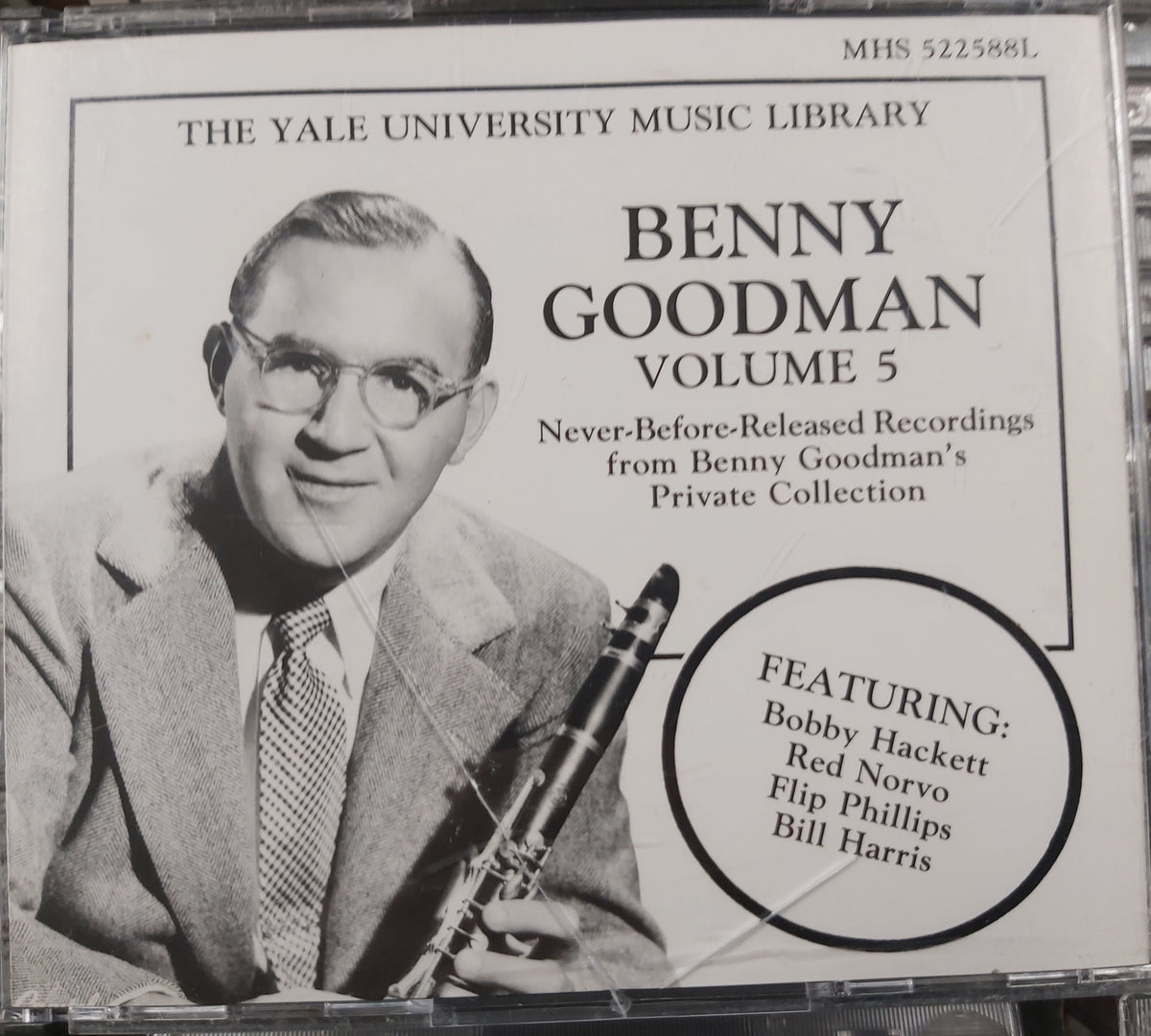USED 2CD - Benny Goodman Featuring Bobby Hackett, Red Norvo, Flip Phillips, Bill Harris – The Yale University Music Library - Benny Goodman - Volume 5 - Never Before Released Recordings From Benny Goodman's Private Collection