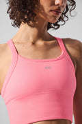 Seamless Ribbed Favorite Bra Tank - Neon Bubblegum